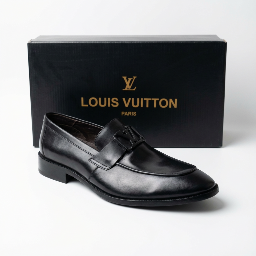 Sapato Loafer Social Louis Vuitton All Black