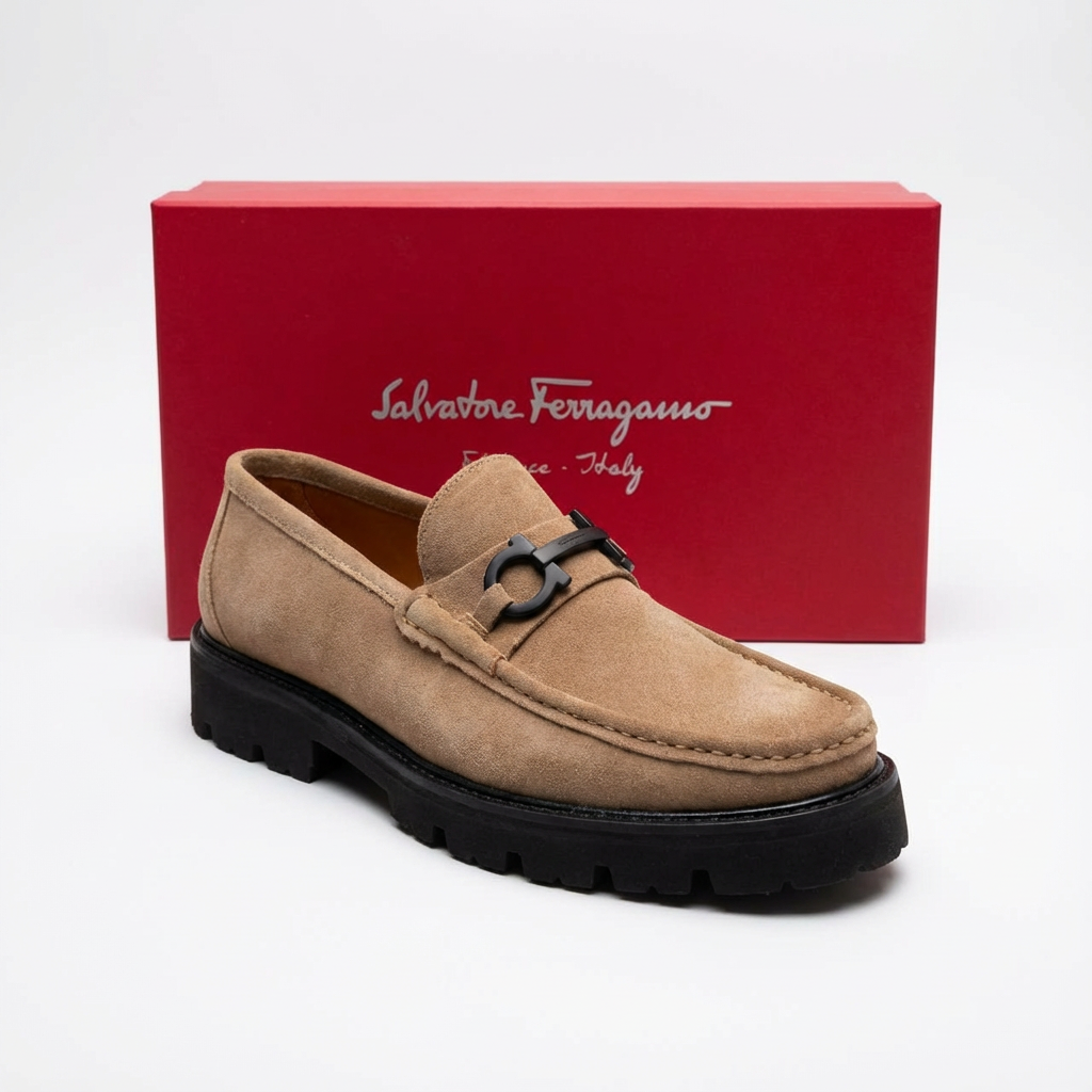 Loafer Ultra Leve SF Italy Camurça Taupe