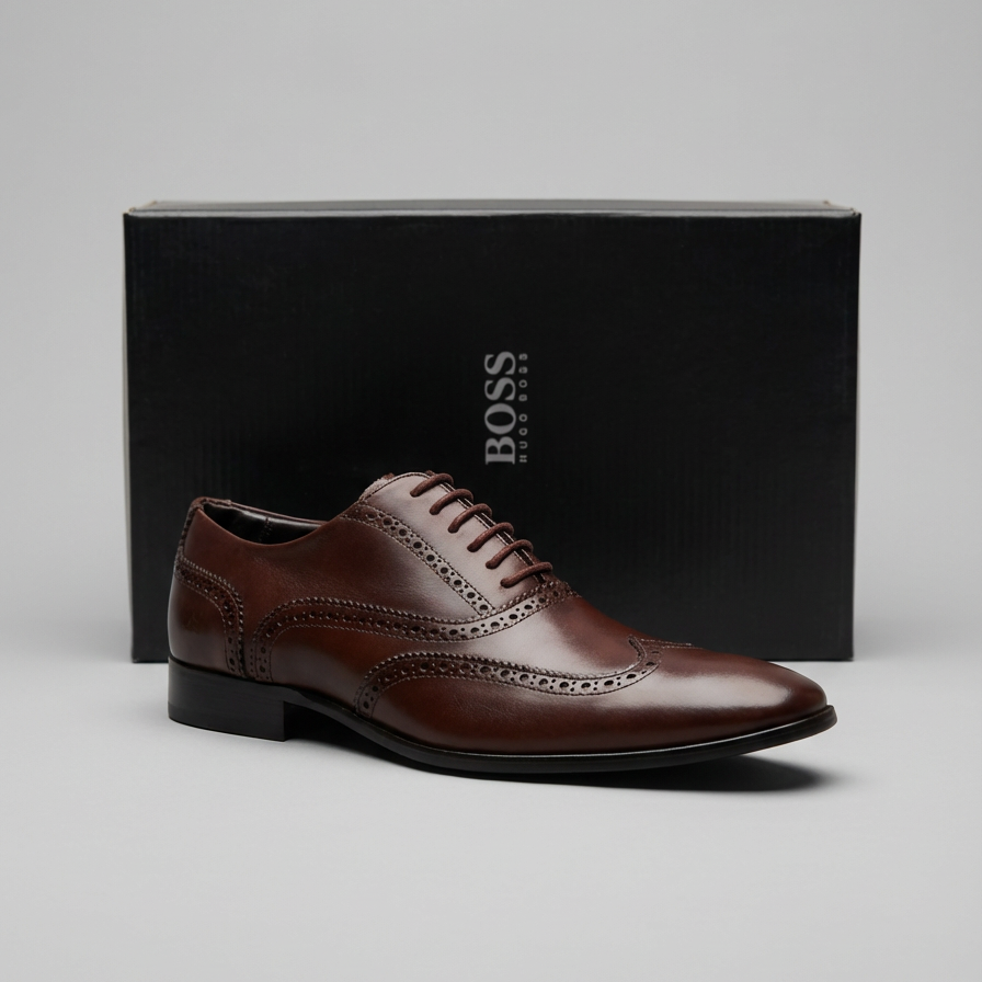 Sapato Social Derby Oxfrod Boss Café