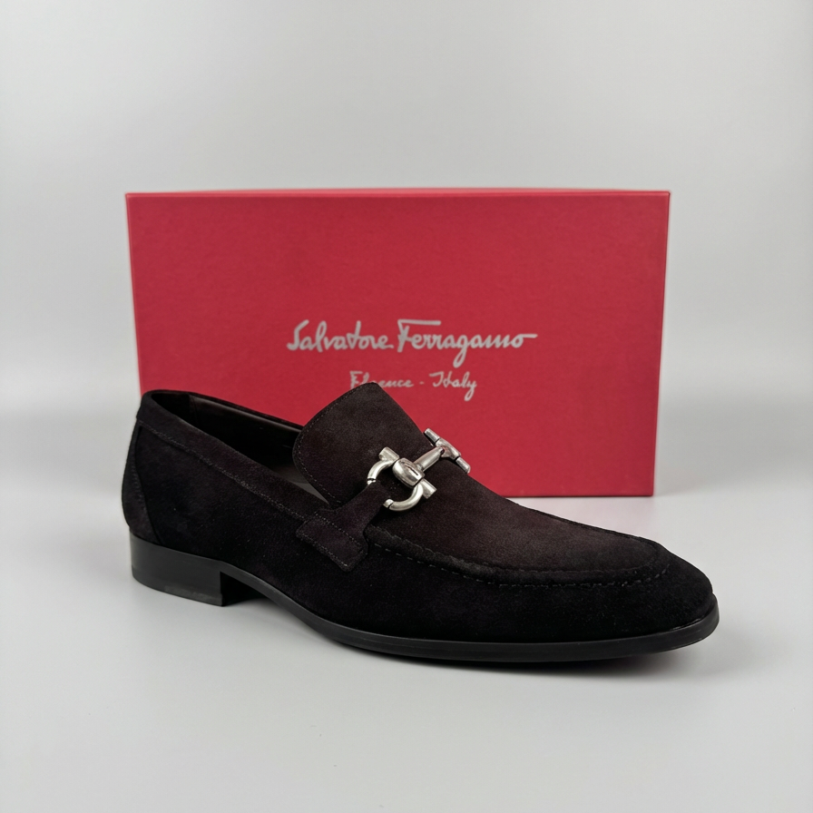 Sapato Social SF Italy Camurça Preto