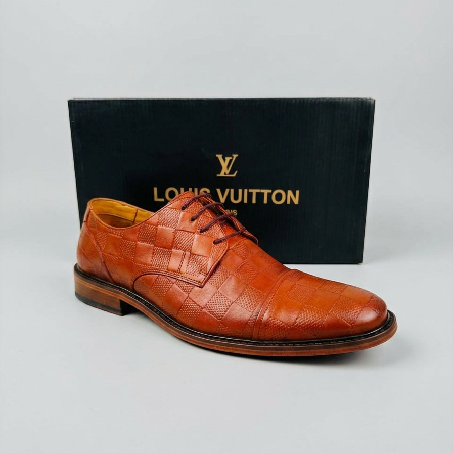 Sapato Louis Vuitton Derby Dama Castanho