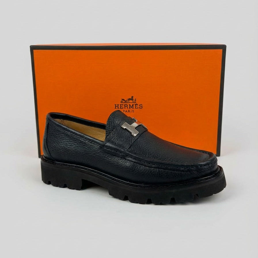 Loafer Gregoire Hermès Preto Ultra Leve