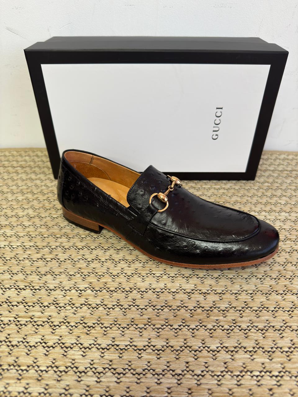 Sapato Loafer Social Gucci Italy Couro Exótico