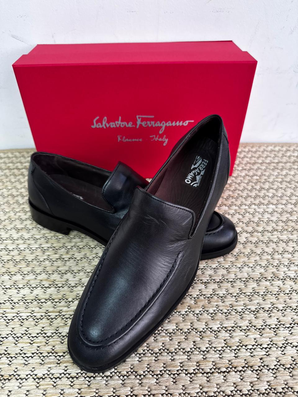 Sapato Loafer Masculino SF Italy Couro Pelica