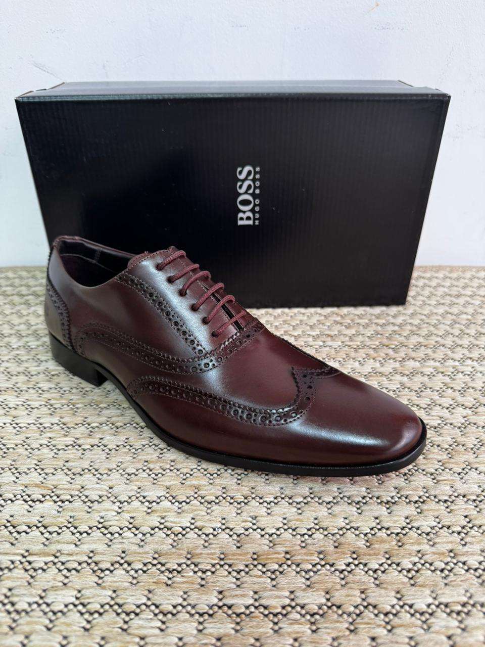 Sapato Social Derby Oxfrod Boss Café