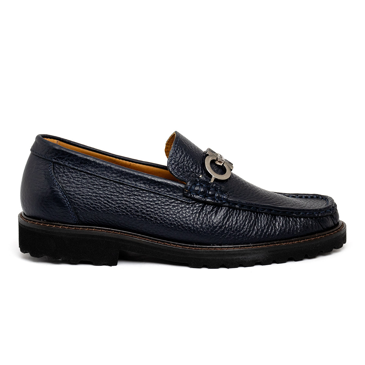 Mocassim SF David em Couro Navy